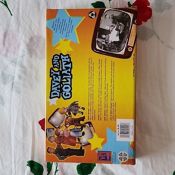 Other Vintage Collectible Davey And Goliath Doll Set Christian Toys